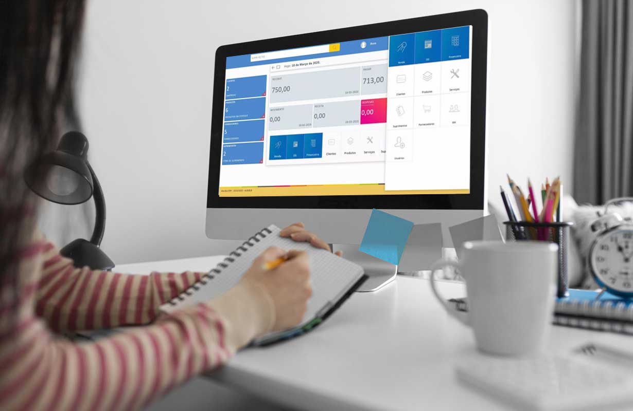O sistema MarkupEmpresa na tela do compuador ilustra nosso artigo sobre: 'comprar sistema para assistência de celular'. Créditos da imagem: freepik.com